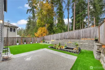 Updated backyard area
