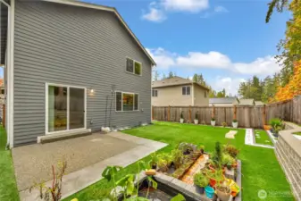Another angle of backyard area