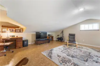 Very large bonus room above garage offers additional living space not included in square footage.
