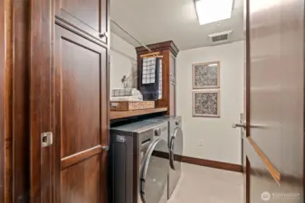 Laundry room.