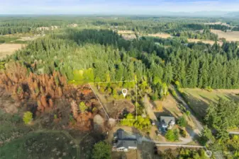 In an area of newer homes on acreage.