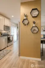 Transition Between Living Space & Kitchen