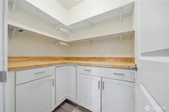Walk-in Pantry off kitchen