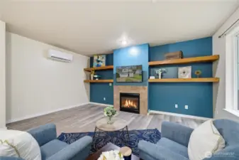 Lower level mini-split for year round comfort