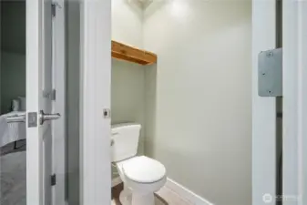 Separate toilet in primary bath