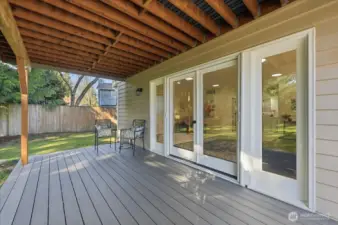 Main Floor Deck off of Family Room