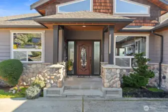 Welcoming covered entry