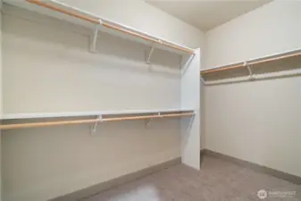 Primary walk in closet
