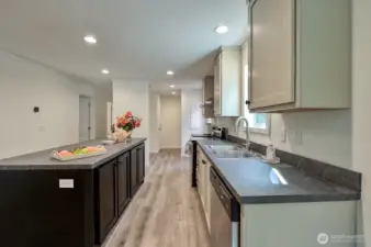 Looking towards utility area