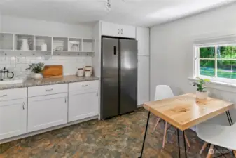 Lots of storage, Stainless steel appliances and great natural light.