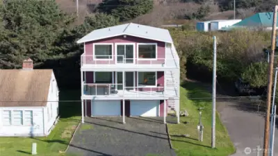 Metal roof, composite concrete siding and composite decking make this home easy to maintaintain.