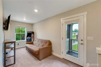 Loft upstairs.
