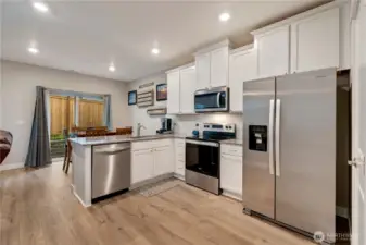 Kitchen and dining area.