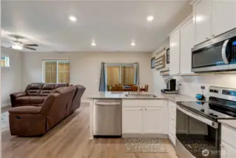 Open floor plan.