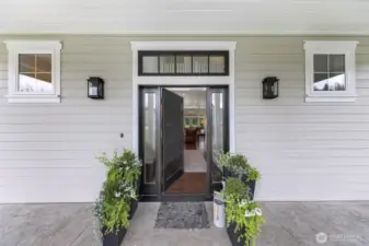 Beautiful front entry into the home.