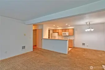 Living Rom view to Kitchen