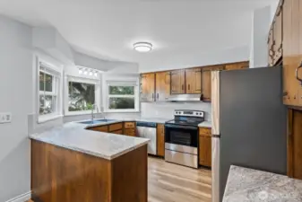 Kitchen with Stainless Steel Appliances
