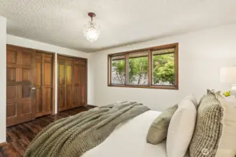 Wall of closets in bedroom #1