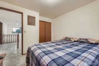 Second bedroom with closet.