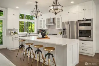 Included Kitchenaid appliances.