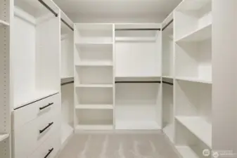 Primary closet.
