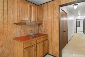 There's even a wet bar in the family room downstairs.  This great room could be a media room, game room, or both!