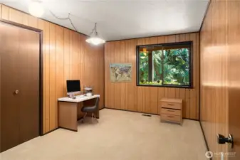 The second guest bedroom can be used as a den, a bedroom, or however you want to use it.