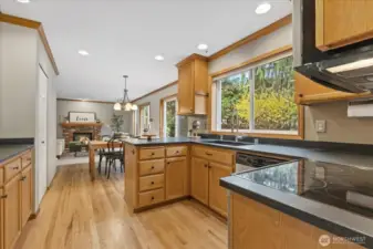 Plenty of storage including a separate shelved pantry