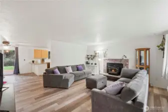 Cozy fireplace for cold and wet winter nights