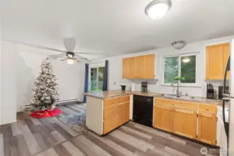 Kitchen with dining space