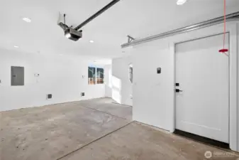 Large garage with extra storage space or workout area?