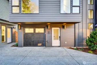 Driveway is nicely sized for easier entry/exit