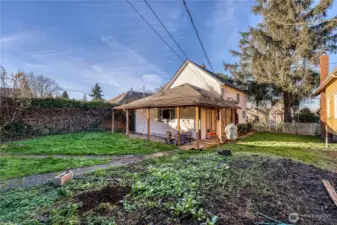 Spacious back yard awaits your personal touches.