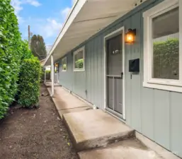 Front door 5108 along covered breezeway