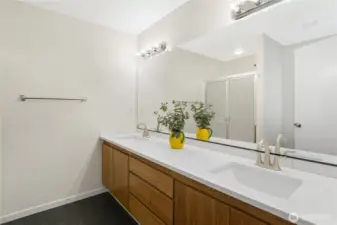 Attached Bathroom- Double Sinks