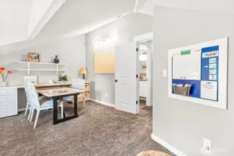 Generously sized 4th bedroom with adjacent bathroom for added convenience.