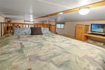 Another view of the loft sleeping space.
