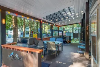 Covered outdoor living area ideal for relaxing.