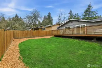 Large backyard with alley access to trails, parks & greenspace