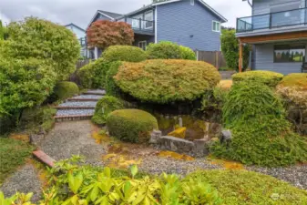 There was a former water feature here.  Recreate this area with a new pond and listen to the water from anywhere in your home or yard.