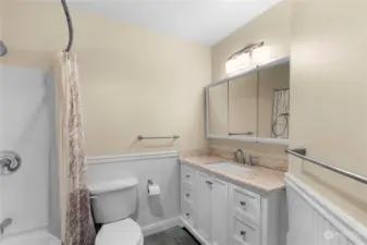 Full bath on second floor