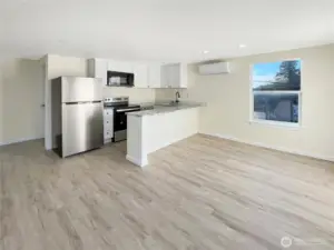 Unit 3 Living Room and Kitchen