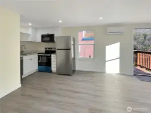 Unit 4 Living Room and Kitchen