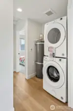 Washer and Dryer on the second floor