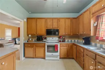 plenty of cabinets