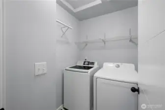 Utility room- washer & dryer included