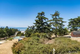 Lot boundaries are the brush and trees. Buyer to verify property lines.
