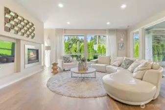 Family room off kitchen.