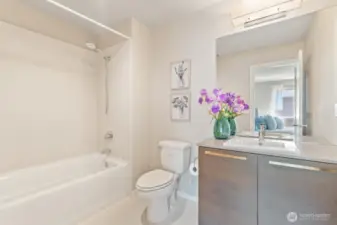 En suite bath off guest bedroom #3.