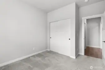 The location of the lower room creates a private space for guests or even a home office.